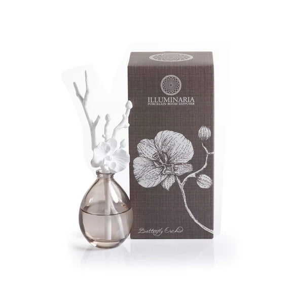 Zodax Illuminaria Porcelain Diffuser - Butterfly Orchid Fragrance