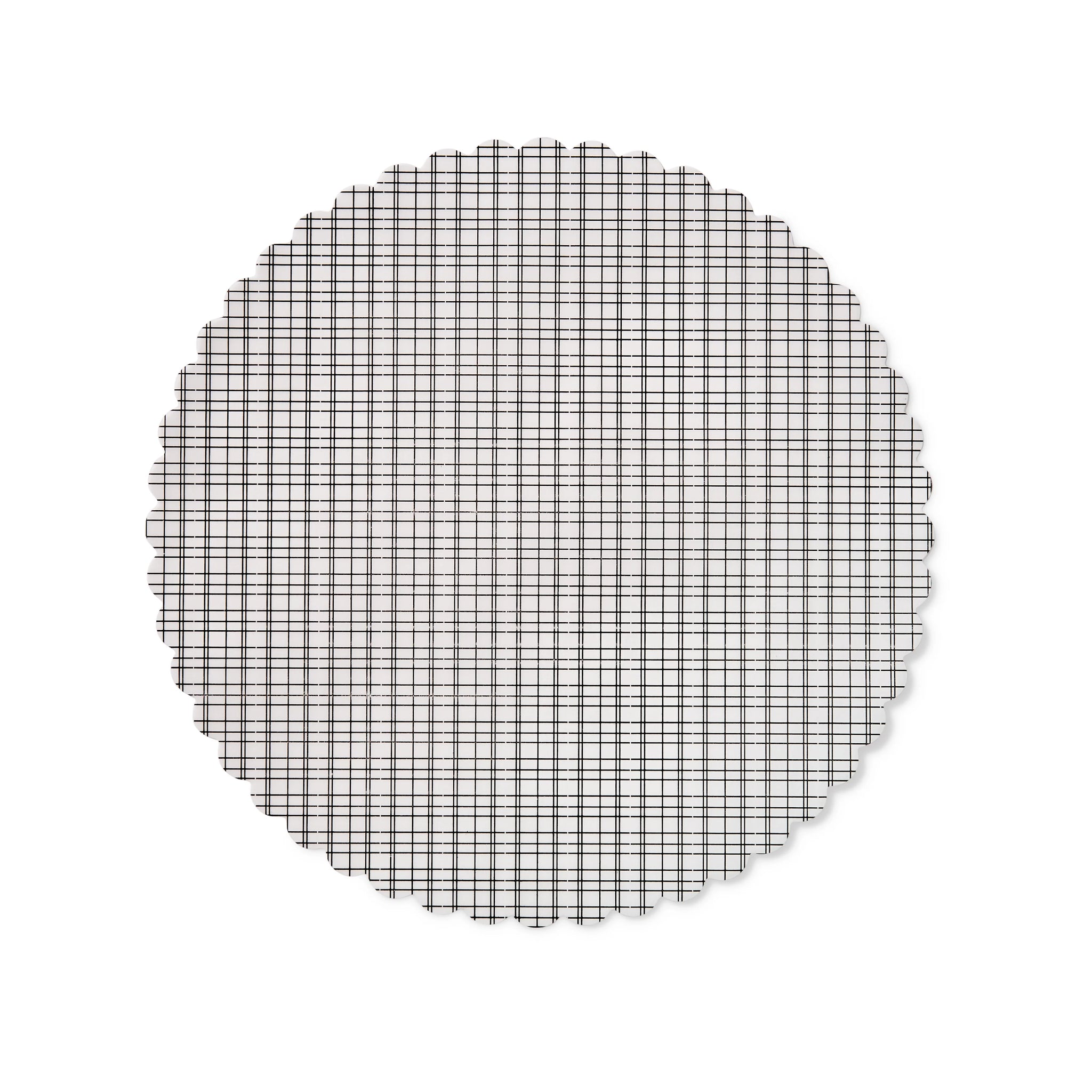 Plate & Pattern "Not All Black & White" flat plate liners