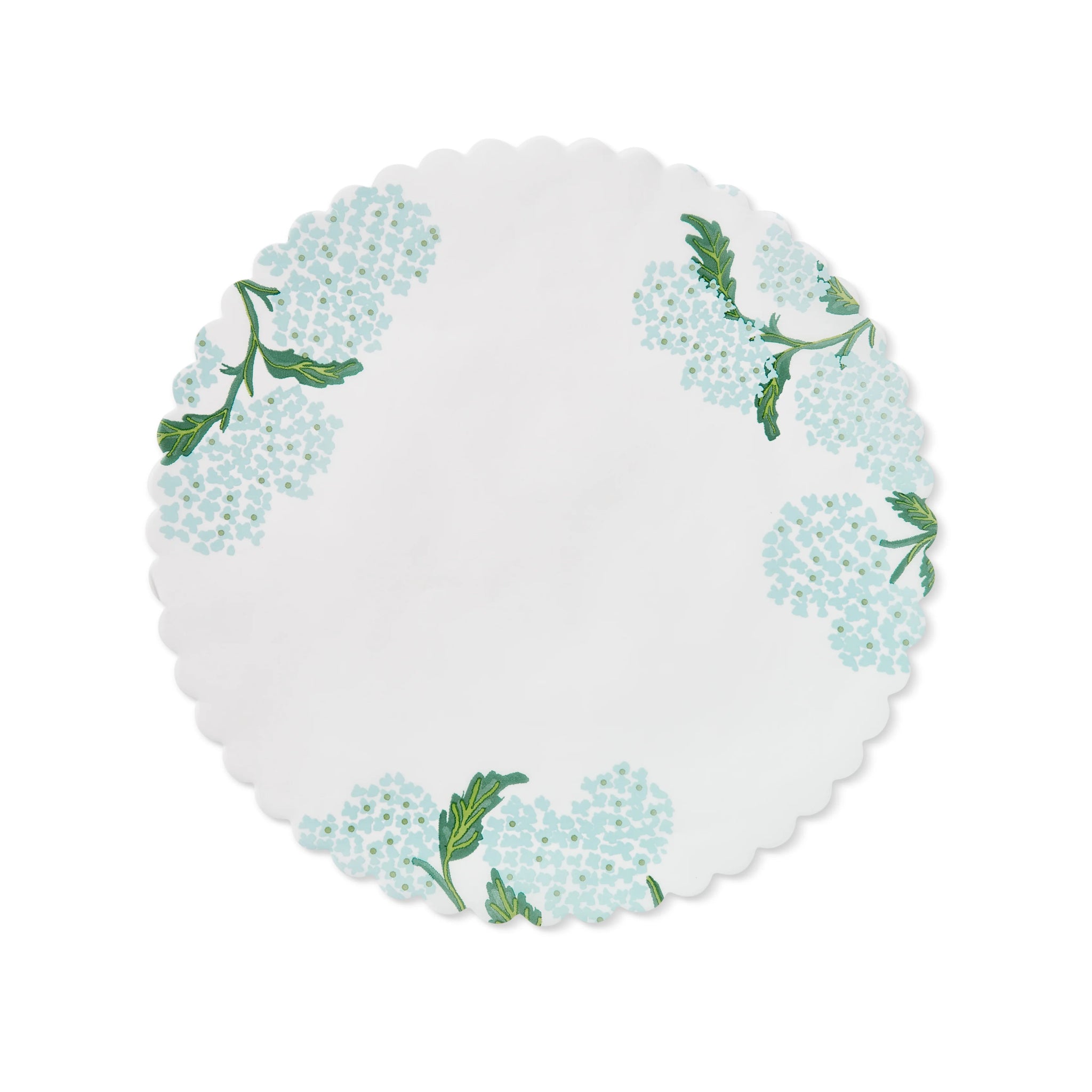 Plate & Pattern "Garden Party" Hydrangea flat plate liner