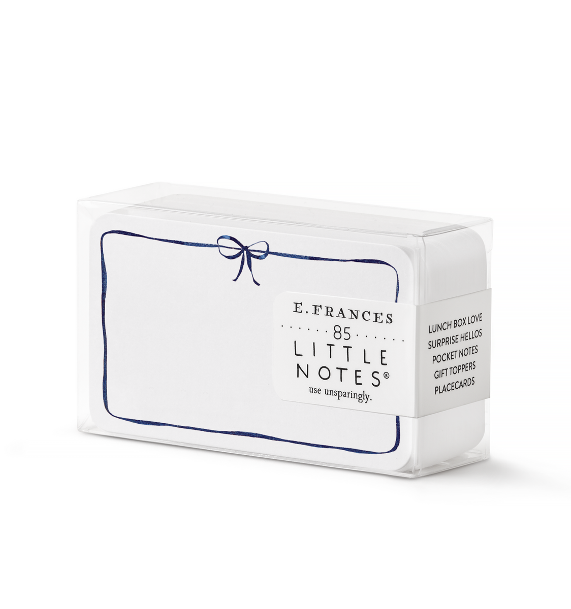 E Frances Navy Bow Little Notes® – Boxed Set of 85 Mini Notecards – Lee ...