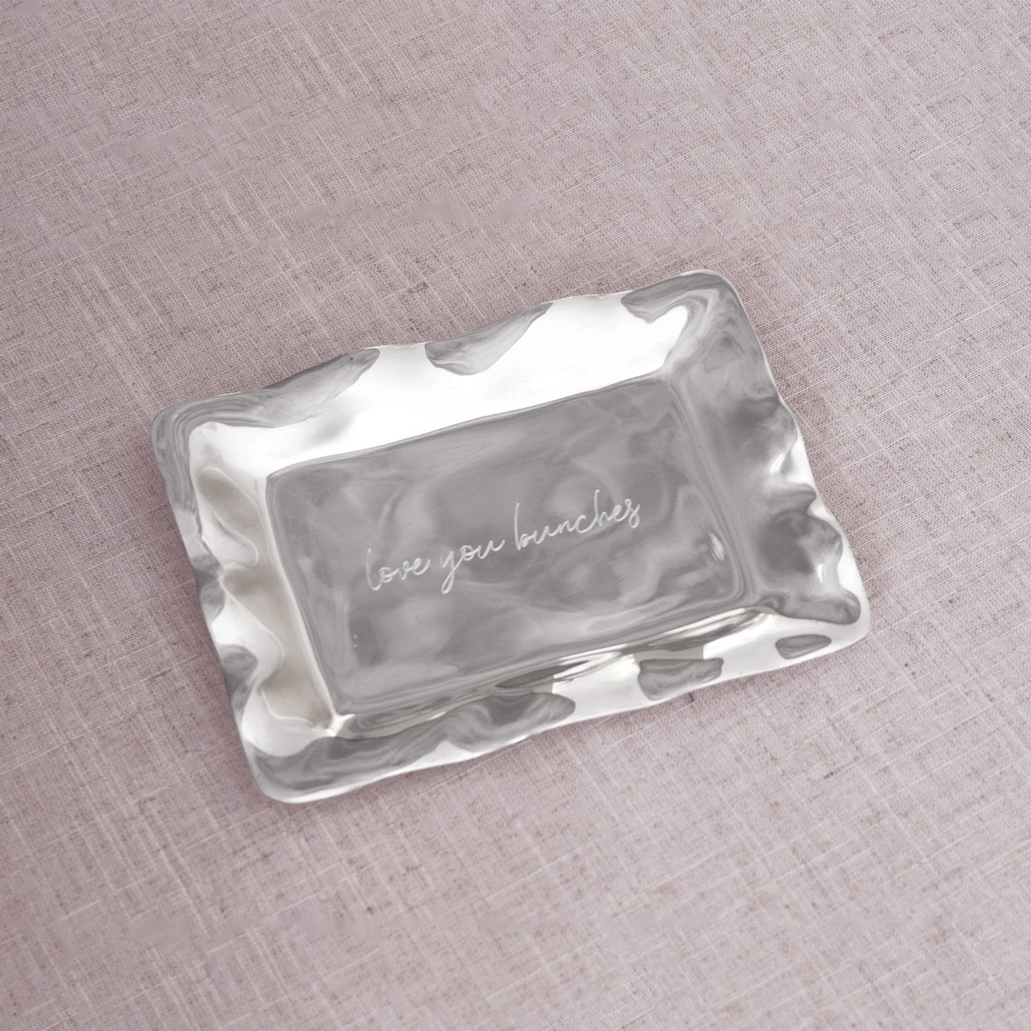 Beatriz Ball Engraved Tray "love you bunches"
