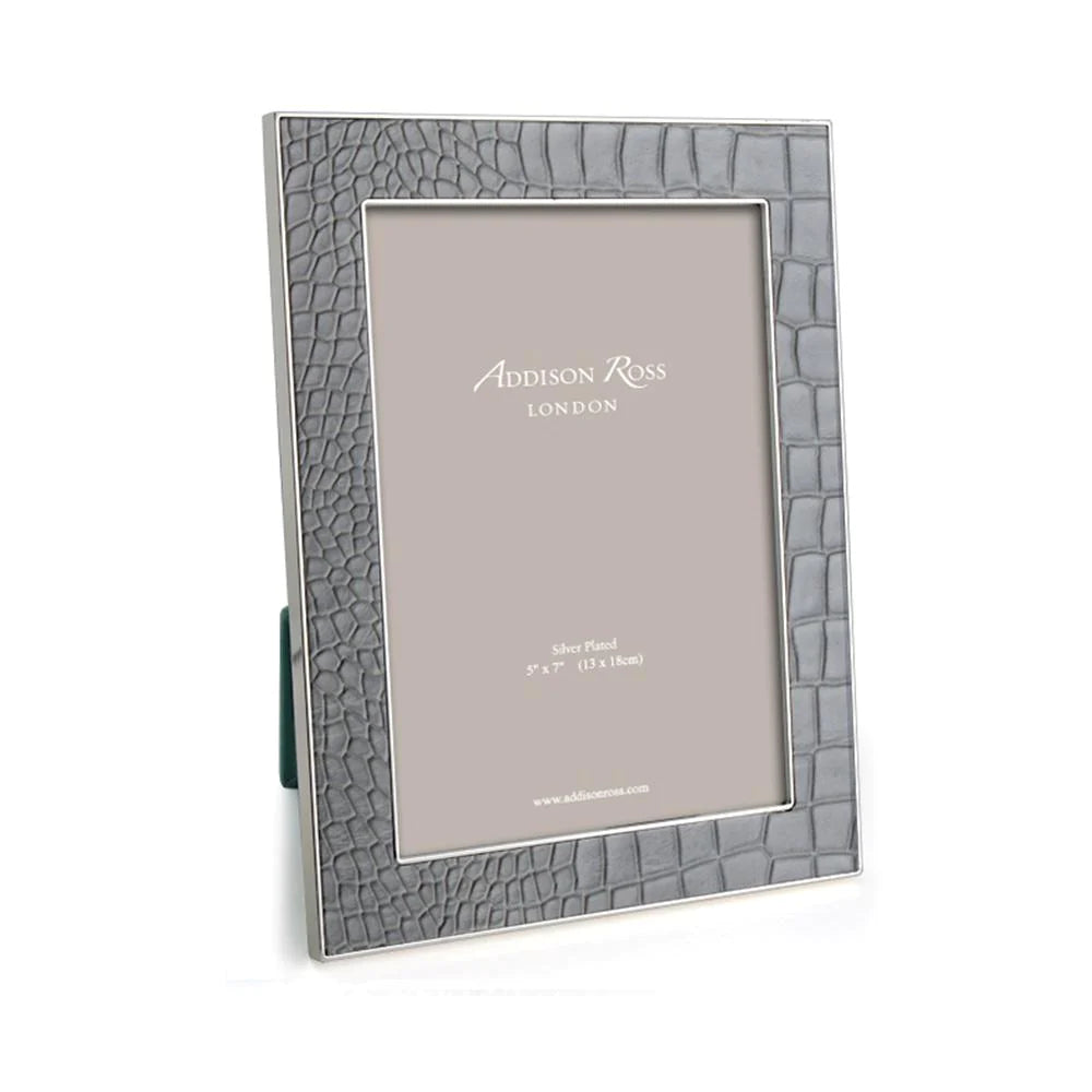 Addison Ross 5x7 Frame Dove Faux Croc
