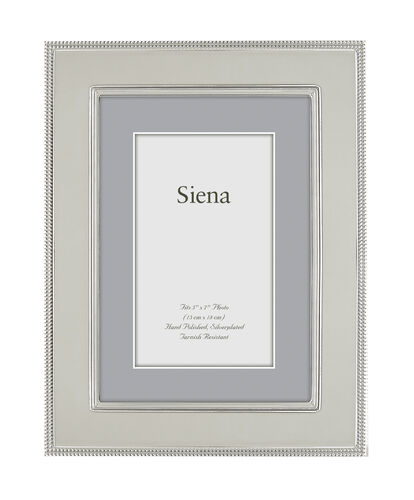 Lee's Paperie Siena Flat Plain Pearl Silverplate Frame