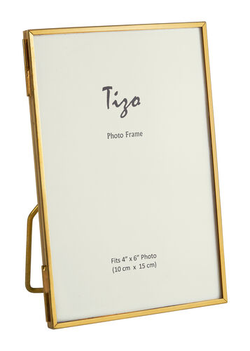 Tizo Ultra-Slim Brass Photo Frame 4X6