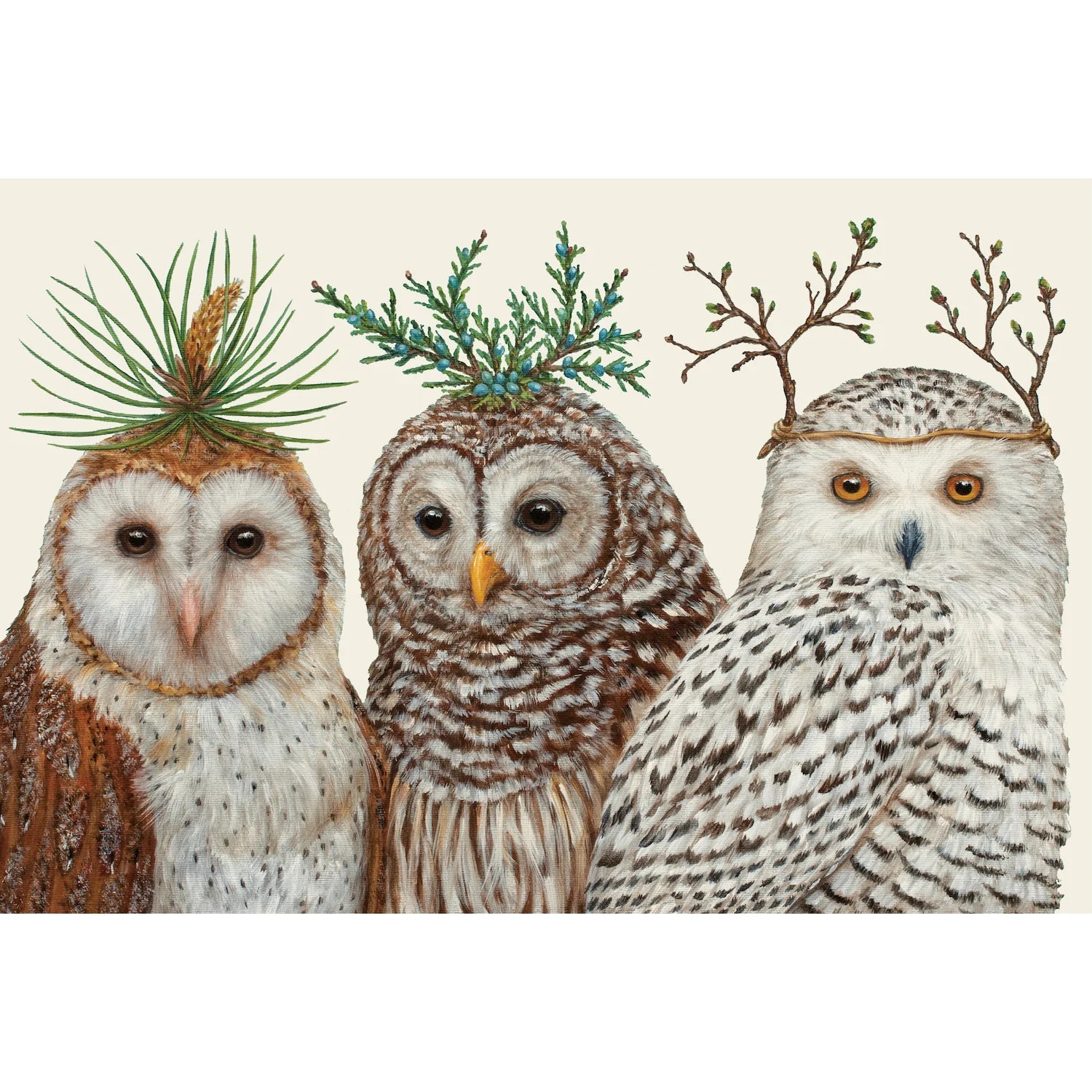 Hester and Cook Winter Owls Placemat