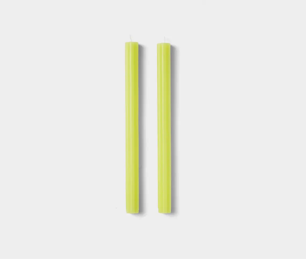 Areaware Dusen Dusen Taper Candles Set of 2 Yellow - Thumbnail 3