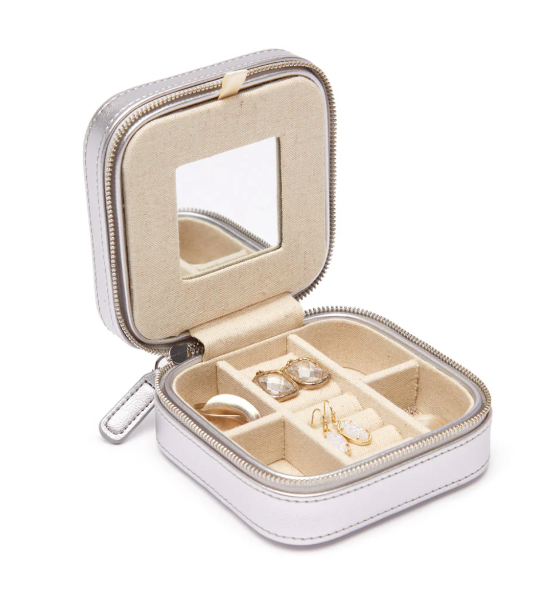 Brouk Gray Small Travel Jewelry Case - Thumbnail 2