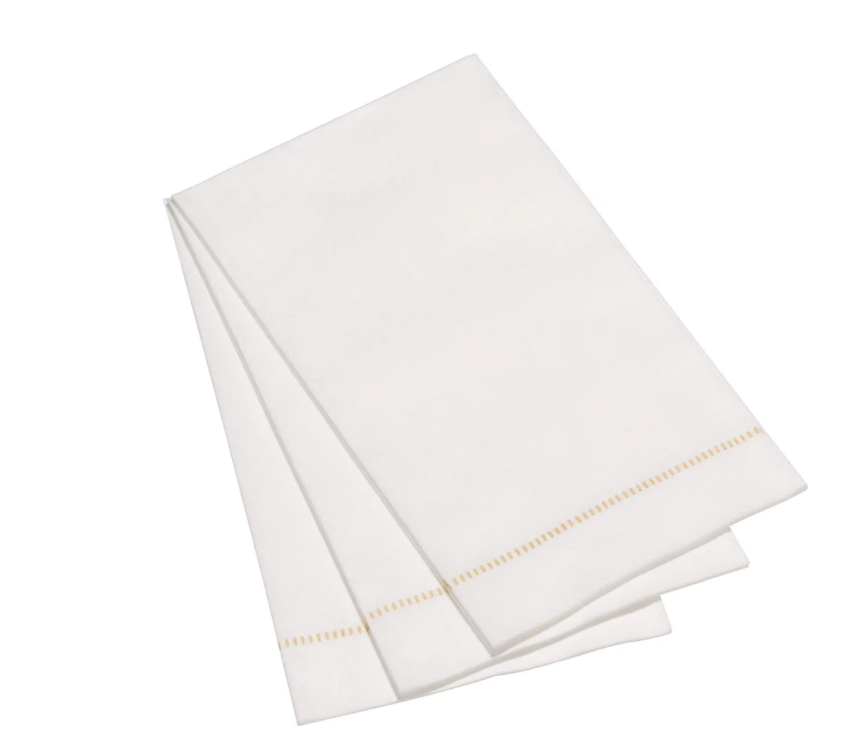 The Napkins Taupe Hemstitch Guest