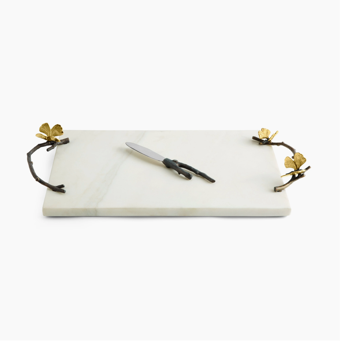 Michael Aram Butterfly Ginkgo Small Cheese Board w/ Knife - Thumbnail 2