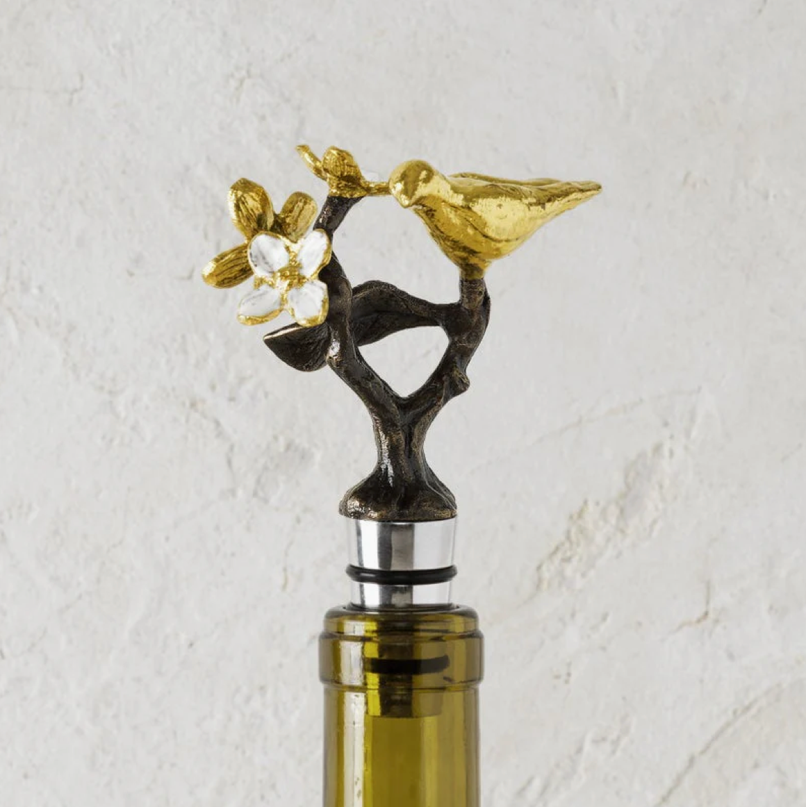Michael Aram Lovebirds Wine Stopper - Thumbnail 3