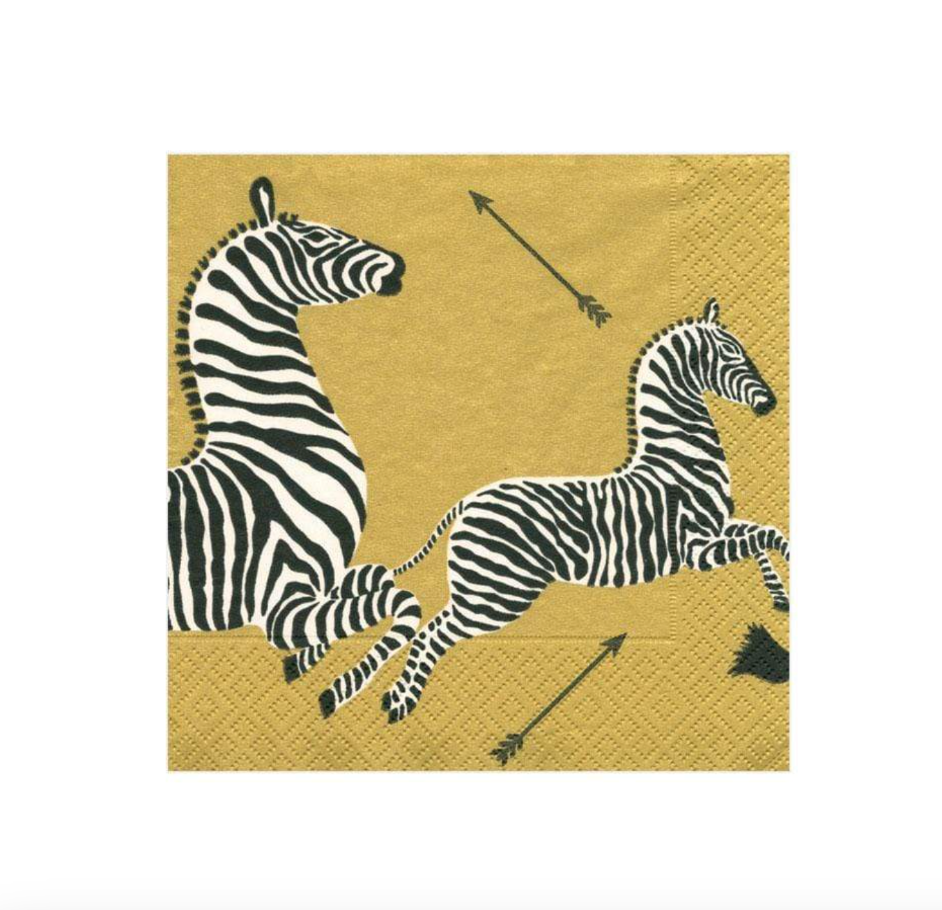 Caspari Zebras Paper Cocktail Napkins - Thumbnail 3