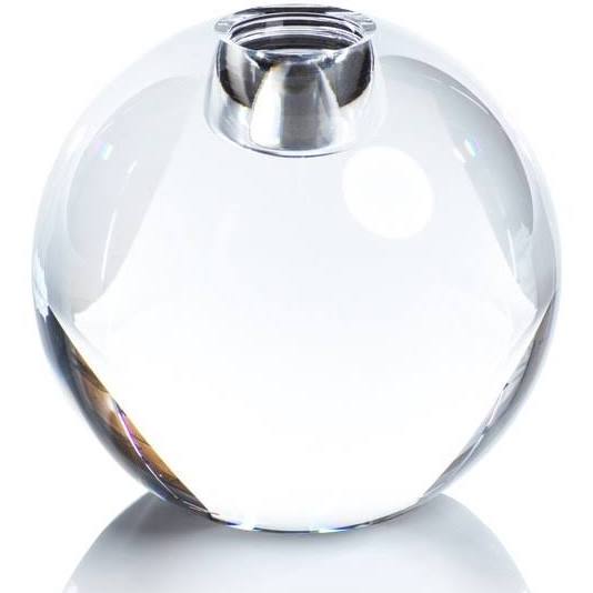Zodax Round Crystal Glass Taper Holder - Thumbnail 5