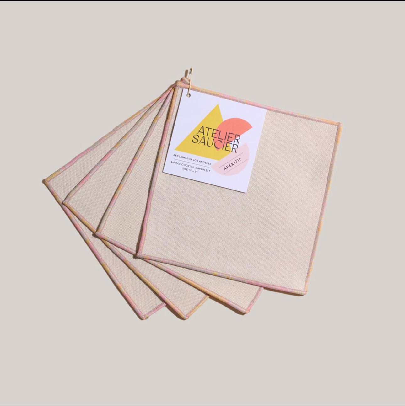 Atelier Saucier Hummingbird Cocktail Napkin Set